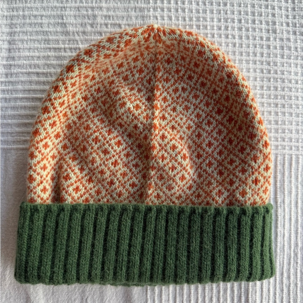 V&A Merino Wool & Angora Beanie – Superfine Merino – Cozy Colorwork Knit